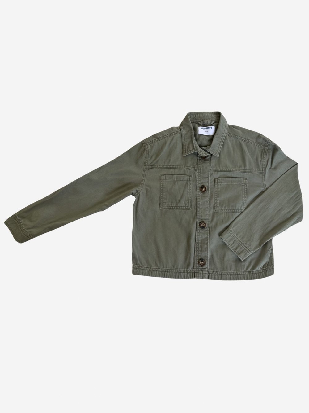 Old Navy Olive Green Button-Front Jacket